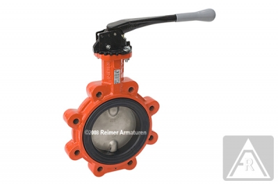 Butterfly valve - lug type, GGG-40/1.4581/EPDM - with DVGW approval for drinking water