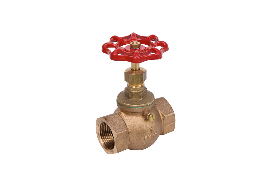 Stop valve (DIN 3844/2) - Bronze (Rg5), inner parts: brass, G 1/4" up to G 3", PN 16, straightway form - with secured bonnet