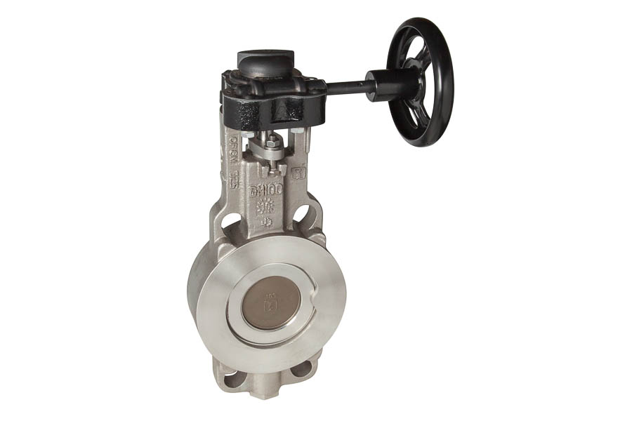 High performance butterfly valve - wafer type, body: stainless steel-1.4408 / disc: 1.4404 / seat: RTFE+Inconel, DN 50 up to DN 125, PN 40 - Fire safe