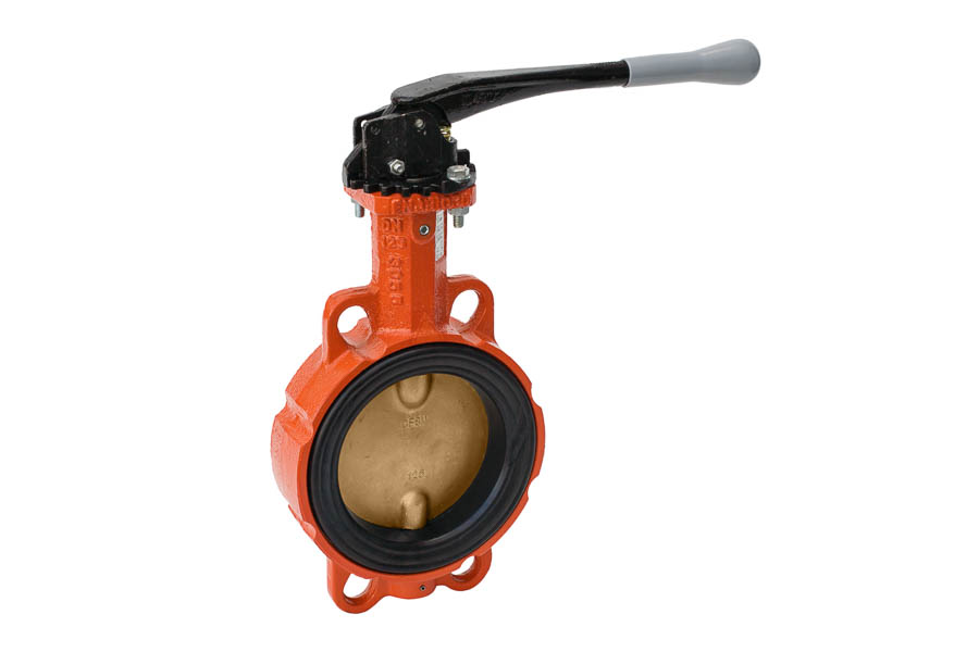 Butterfly valve - wafer type, GGG-40/1.4408/EPDM